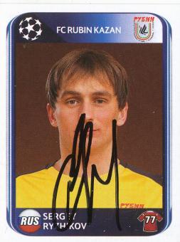 Sergey Ryzhkov  FC Rubin Kazan  2010/2011  Panini  CL  Sticker original signiert 