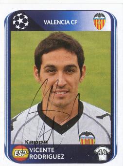 Vicente Rodriguez  FC Valencia  2010/2011  Panini  CL  Sticker original signiert 