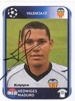 Hedwiges Maduro  FC Valencia  2010/2011  Panini  CL  Sticker original signiert 