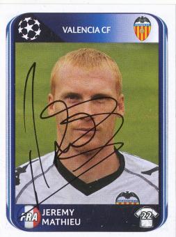 Jeremy Mathieu  FC Valencia  2010/2011  Panini  CL  Sticker original signiert 