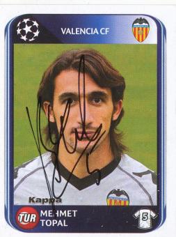 Mehmet Topal  FC Valencia  2010/2011  Panini  CL  Sticker original signiert 