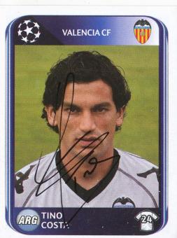Tino Costa  FC Valencia  2010/2011  Panini  CL  Sticker original signiert 