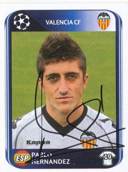 Pablo Hernandez  FC Valencia  2010/2011  Panini  CL  Sticker original signiert 