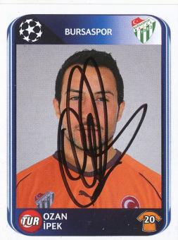 Ozan Ipek  Bursaspor  2010/2011  Panini  CL  Sticker original signiert 