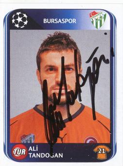Ali Tandogan  Bursaspor  2010/2011  Panini  CL  Sticker original signiert 