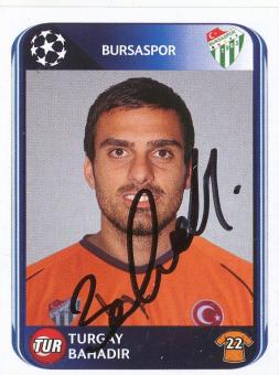 Turgay Bahadir  Bursaspor  2010/2011  Panini  CL  Sticker original signiert 