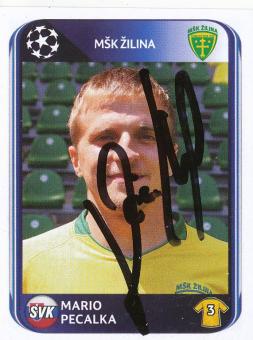 Mario Pecalka  MSK Zilina  2010/2011  Panini  CL  Sticker original signiert 
