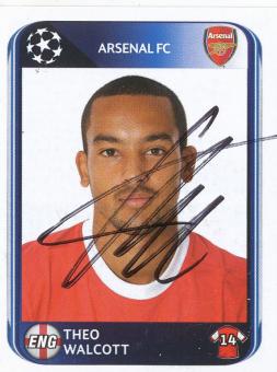 Theo Walcott  FC Arsenal London  2010/2011  Panini  CL  Sticker original signiert 