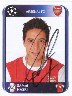 Samir Nasri  FC Arsenal London  2010/2011  Panini  CL  Sticker original signiert 
