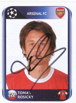 Tomas Rosicky  FC Arsenal London  2010/2011  Panini  CL  Sticker original signiert 