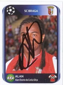 Alan  SC Braga  2010/2011  Panini  CL  Sticker original signiert 