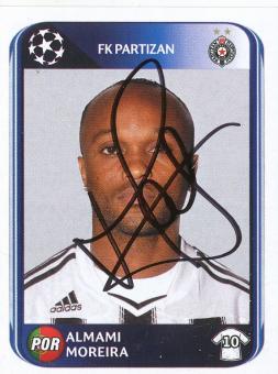 Almami Moreira  FK Partizan Belgrad  2010/2011  Panini  CL  Sticker original signiert 