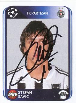 Stefan Savic  FK Partizan Belgrad  2010/2011  Panini  CL  Sticker original signiert 
