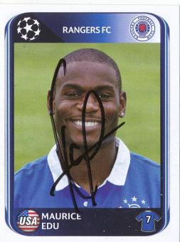 Maurice Edu  Glasgow Rangers  2010/2011  Panini  CL  Sticker original signiert 