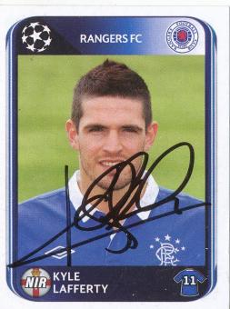 Kyle Lafferty  Glasgow Rangers  2010/2011  Panini  CL  Sticker original signiert 