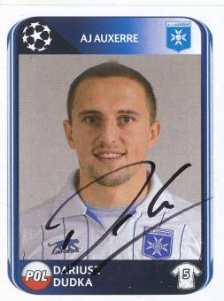 Dariusz Dudka  AJ Auxerre  2010/2011  Panini  CL  Sticker original signiert 