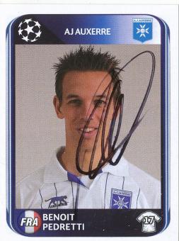 Benoit Pedretti  AJ Auxerre  2010/2011  Panini  CL  Sticker original signiert 
