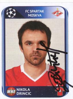 Nikola Drincic  Spartak Moskau  2010/2011  Panini  CL  Sticker original signiert 