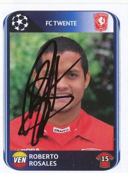 Roberto Rosales  FC Twente Enschede  2010/2011  Panini  CL  Sticker original signiert 