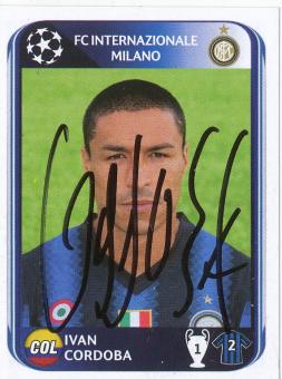 Ivan Cordoba  Inter Mailand  2010/2011  Panini  CL  Sticker original signiert 