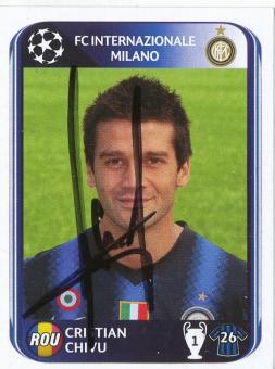 Cristian Chivu  Inter Mailand  2010/2011  Panini  CL  Sticker original signiert 