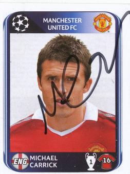 Michael Carrick  Manchester United  2010/2011  Panini  CL  Sticker original signiert 
