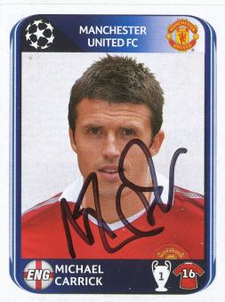 Michael Carrick  Manchester United  2010/2011  Panini  CL  Sticker original signiert 