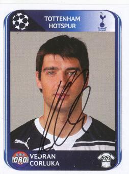 Vedran Corluka  Tottenham Hotspur  2010/2011  Panini  CL  Sticker original signiert 