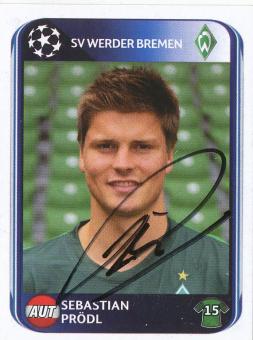 Sebastian Prödl  SV Werder Bremen  2010/2011  Panini  CL  Sticker original signiert 