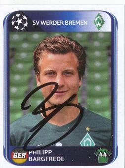 Philipp Bargfrede  SV Werder Bremen  2010/2011  Panini  CL  Sticker original signiert 
