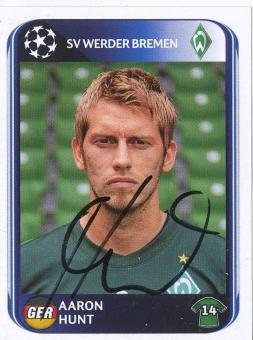 Aaron Hunt  SV Werder Bremen  2010/2011  Panini  CL  Sticker original signiert 