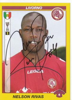 Nelson Rivas  AS Livorno  Italien Calciatori 2009/2010  Panini  Sticker original signiert 