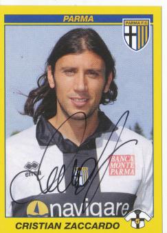 Cristian Zaccardo  AC Parma  Italien Calciatori 2009/2010  Panini  Sticker original signiert 
