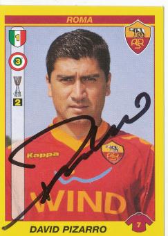 David Pizarro   AS Rom  Italien Calciatori 2009/2010  Panini  Sticker original signiert 