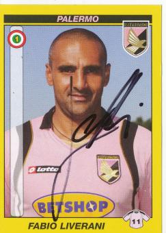 Fabio Liverani  FC Palermo  Italien Calciatori 2009/2010  Panini  Sticker original signiert 