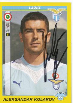 Aleksandar Kolarov  Lazio Rom  Italien Calciatori 2009/2010  Panini  Sticker original signiert 
