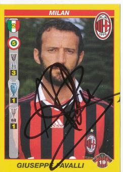 Giuseppe Favalli   AC Mailand  Italien Calciatori 2009/2010  Panini  Sticker original signiert 