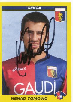 Nenad Tomovic  CFC Genua  Italien Calciatori 2009/2010  Panini  Sticker original signiert 