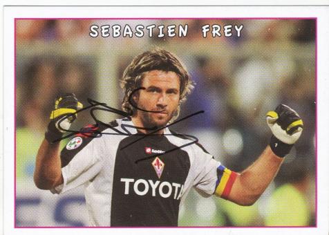 Sebastien Frey  AC Florenz  Italien Calciatori 2009/2010  Panini  Sticker original signiert 