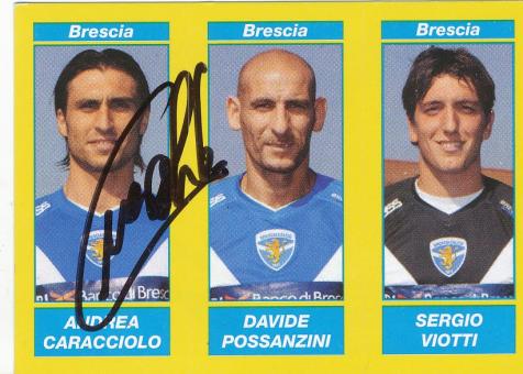 Andrea Caracciolo  Brescia Calcio  Italien Calciatori 2009/2010  Panini  Sticker original signiert 