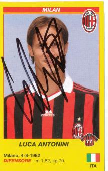 Luca Antonini  AC Mailand  Italien Calciatori 2009/2010  Panini  Sticker original signiert 