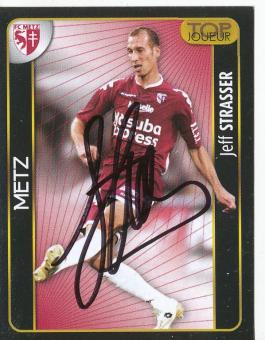 Jeff Strasser  FC Metz  2008  Frankreich Panini Sticker original signiert 