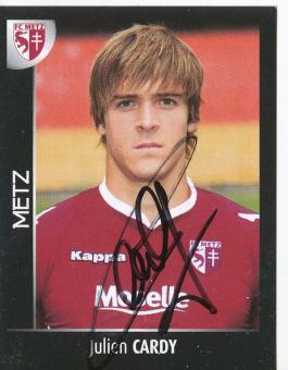 Julien Cardy  FC Metz  2008  Frankreich Panini Sticker original signiert 