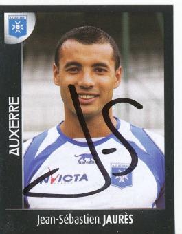 Jean Sebastien Jaures  AJ Auxerre  2008  Frankreich Panini Sticker original signiert 