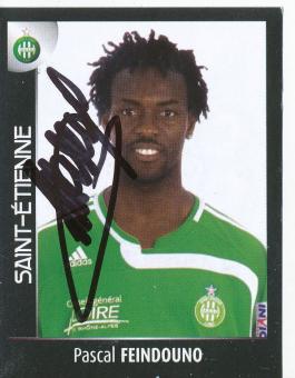 Pascal Feindouno  AS Saint Etienne  2008  Frankreich Panini Sticker original signiert 