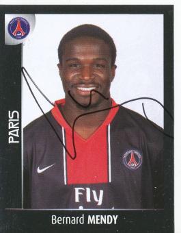 Bernard Mendy   PSG Paris Saint Germain  2008  Frankreich Panini Sticker original signiert 