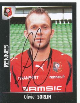 Olivier Sorlin  Stade Rennes  2008  Frankreich Panini Sticker original signiert 