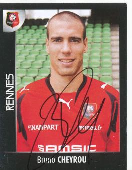 Bruno Cheyrou  Stade Rennes  2008  Frankreich Panini Sticker original signiert 