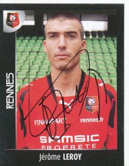 Jerome Leroy  Stade Rennes  2008  Frankreich Panini Sticker original signiert 