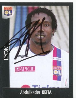 Abdulkader Keita  Olympique Lyon  2008  Frankreich Panini Sticker original signiert 